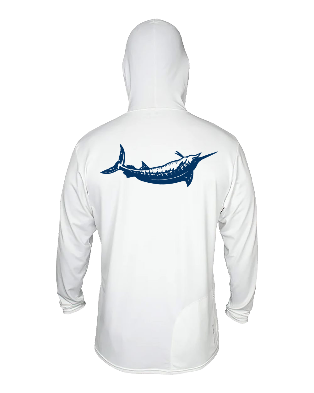 Blue Marlin Anetik Pro Tech Hooded Long Sleeve T-Shirt Big Back