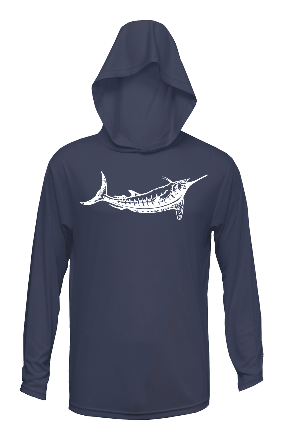 White Marlin Youth Xtreme-Tek Hooded Long Sleeve T-Shirt