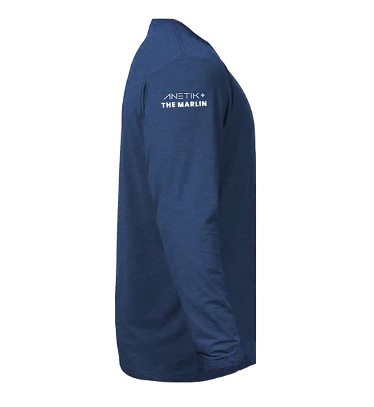White Marlin Anetik Low Pro Tech Long Sleeve Crewneck T-Shirt