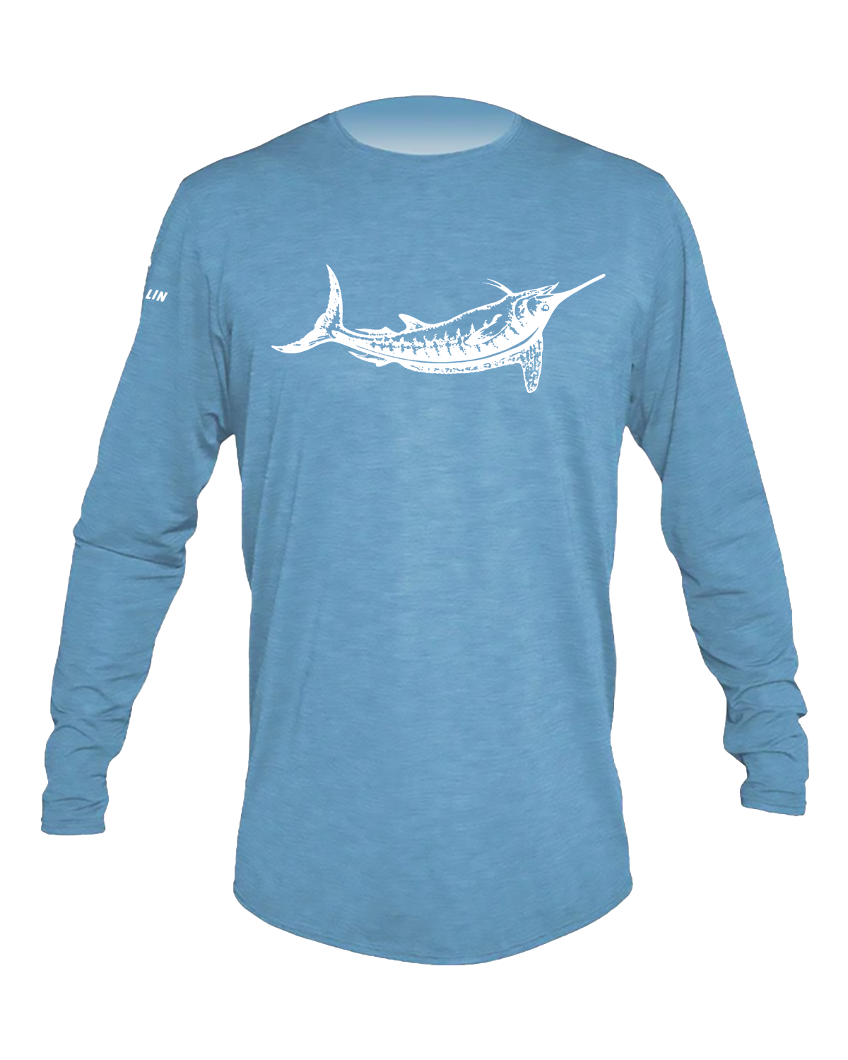White Marlin Anetik Bahama Heathered Low Pro Tech Long Sleeve T-Shirt