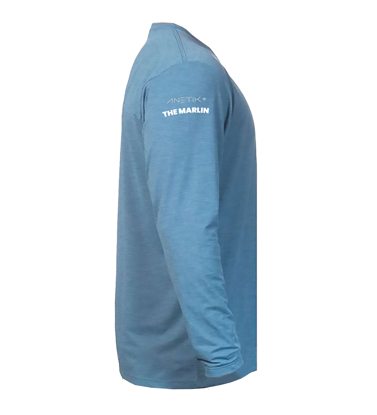 White Marlin Anetik Bahama Heathered Low Pro Tech Long Sleeve T-Shirt