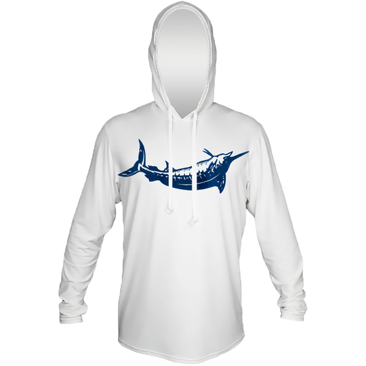 Blue Marlin Anetik Pro Tech Hooded Long Sleeve T-Shirt