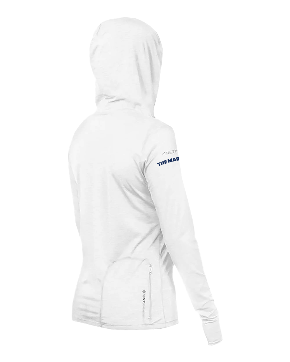 Female Blue Marlin Anetik Pro Tech Hooded Long Sleeve T-Shirt