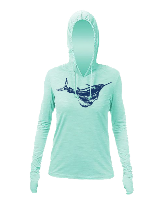 Female Sailfish Anetik Pro Tech Hooded Long Sleeve T-Shirt