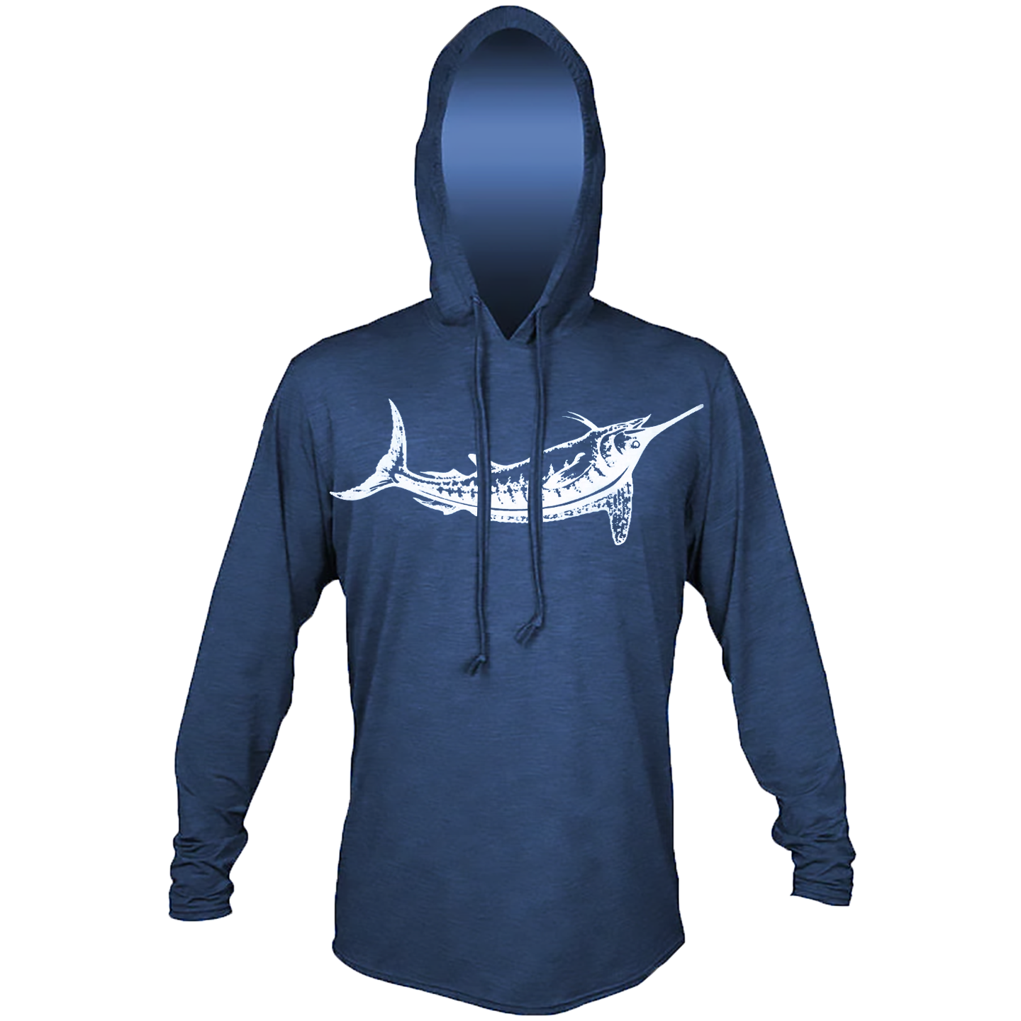 White Marlin Anetik Pro Tech Hooded Long Sleeve T-Shirt