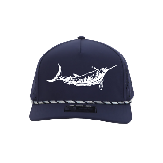 White Marlin 10/10 Hat Embroidered "Just The Fish"