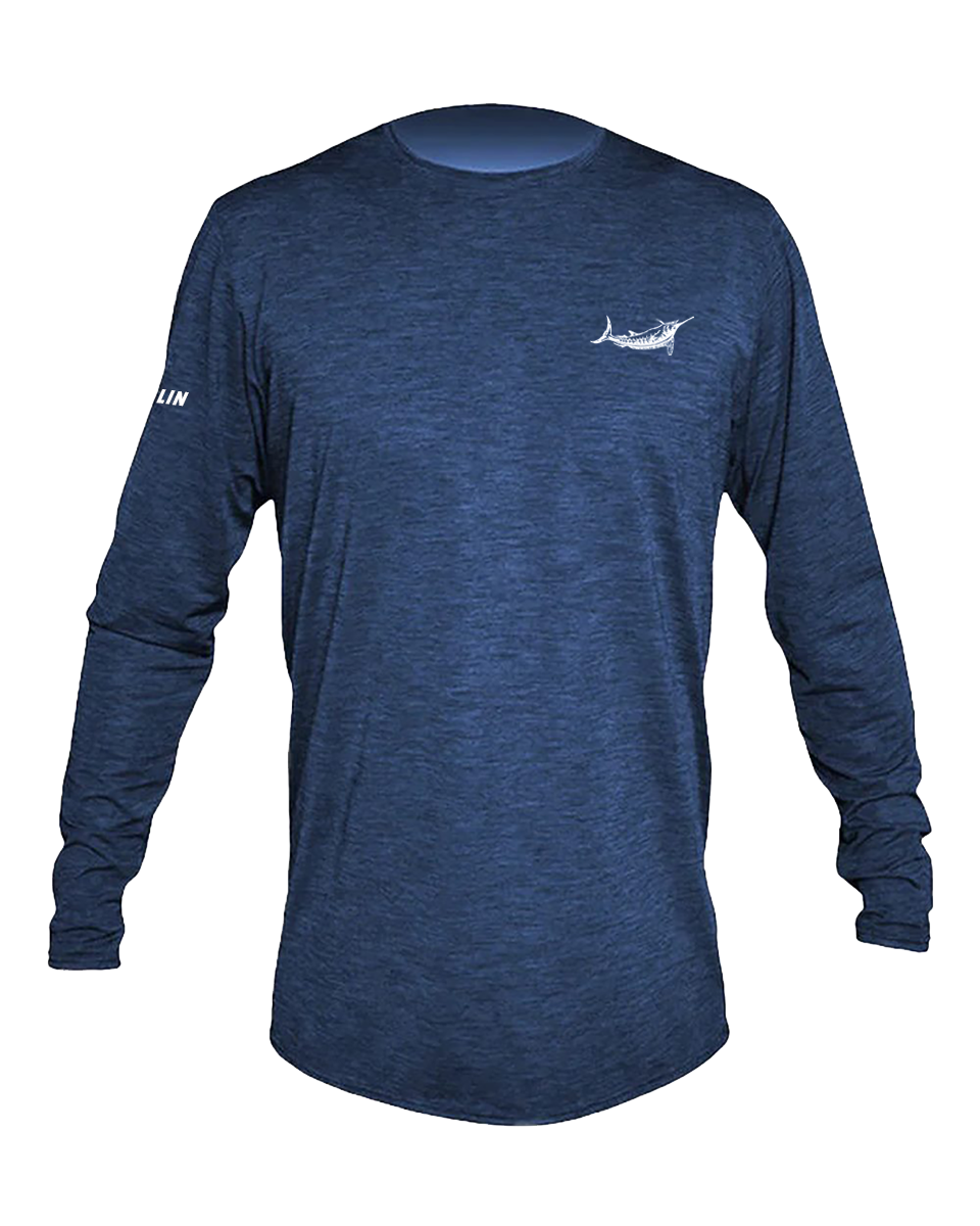 White Marlin Anetik Low Pro Tech Long Sleeve Crewneck T-Shirt